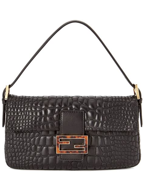 fendi baguette quilted leather shoulder bag|fendi size chart.